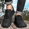 Men's Cowhide Boots Outdoor Non-slip Sports Ankle Boots Thickened Mountaineering Low-top Shoes Short Boots