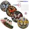 1pc Butterfly and Flower Pattern DIY Embroidery Kit for Beginners