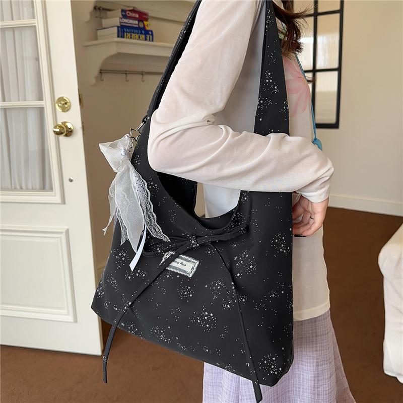 Sac à bandoulière de couleur unie Sac fourre-tout grande capacité pour femme