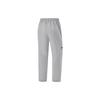 Li Ning Fitness Series Solid Color Casual Elastic Waist Straight Leg Knitted Sports Pants Men Bottoms Shark-Gray AYKU595-3