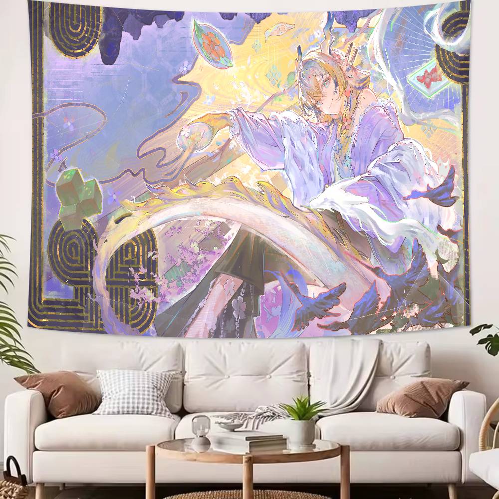Popular Video Gaming Cool Fashion Arknights Tapestry Popular Room Decoration Wall Tapestry Art Room Home Decor Wall Art Decor