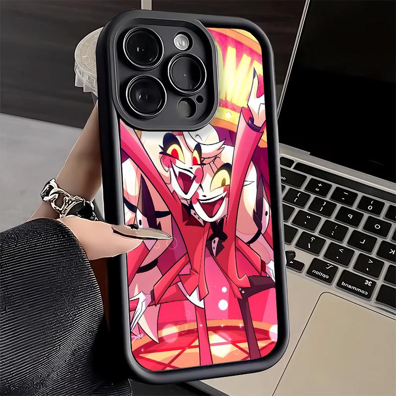 Phone Case for iPhone 17 Air 16E 15 16 Pro Max Hazbin Hotel Anime Cover 14 Plus 13 12 Mini Soft Shell Silicone Fundas