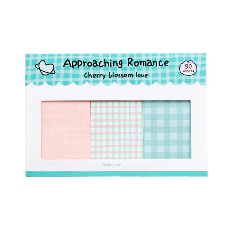 Plaid Combination Note Romance Series Hand Account Decoration Basic Material Paper Note Paper Kawaii Stationery Stationery