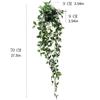 Artificial Pothos Vine Hanging Plant Faux Greenery Wall Decoration Realistic Leaf Texture Indoor Outdoor Use