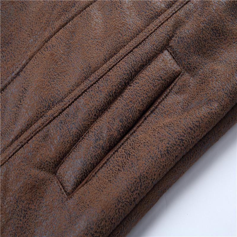 WWII US Army Aviation Leather Jacket – Men's Military Flight Jacket with Fur Trim