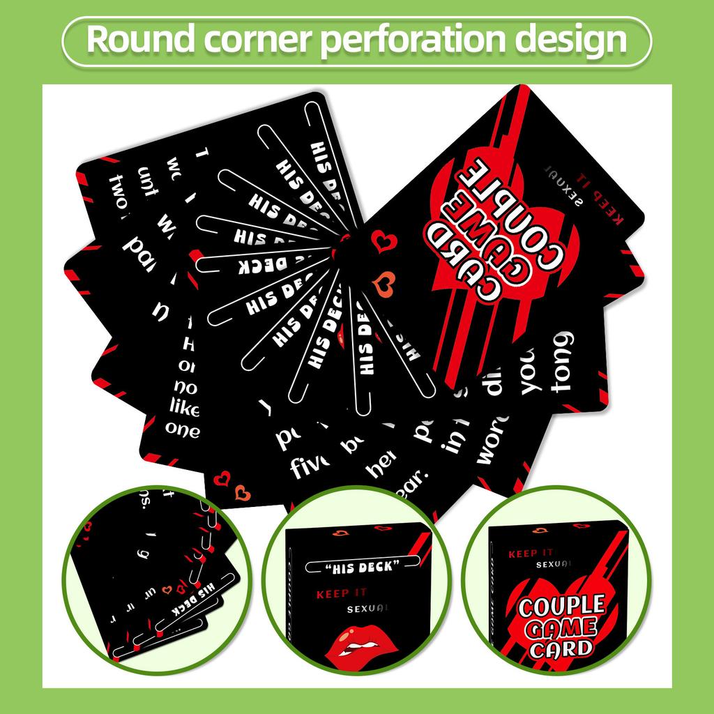 50 Couples Ambiguous Interactive Cards Dating Warm-Up Game Props