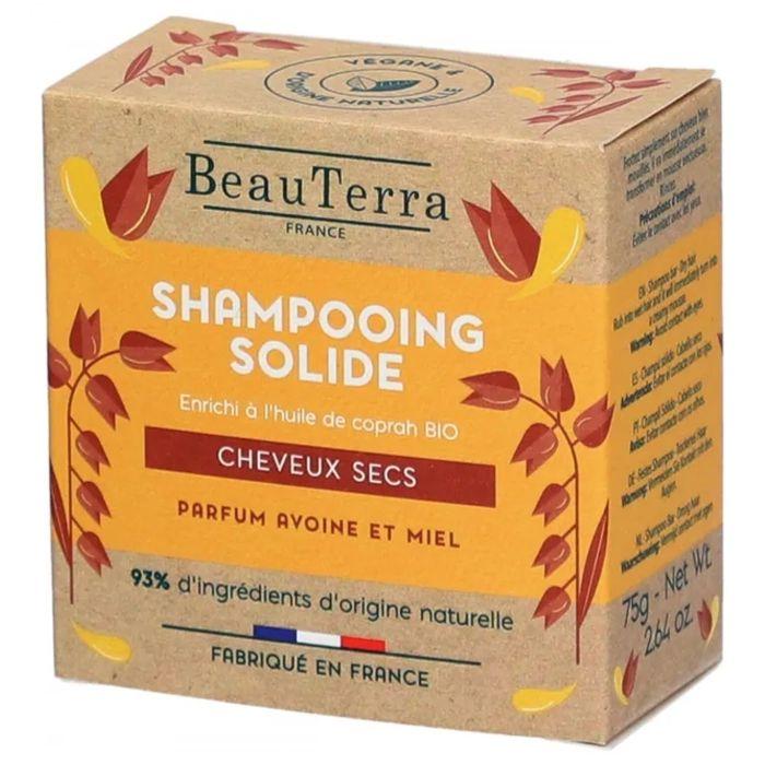 Beauterra Shampoing Solide Cheveux Secs & Abimés 75gr