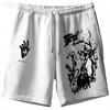 ONE PIECE Animation Luffy Sauron Peripheral Printed Shorts American Summer Men's Daily Loose Sports Breathable Shorts