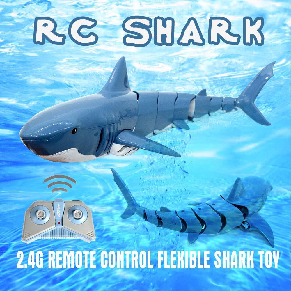 2.4G Remote Control Electric Shark Toy - Wireless Charging Water Toy for Kids
