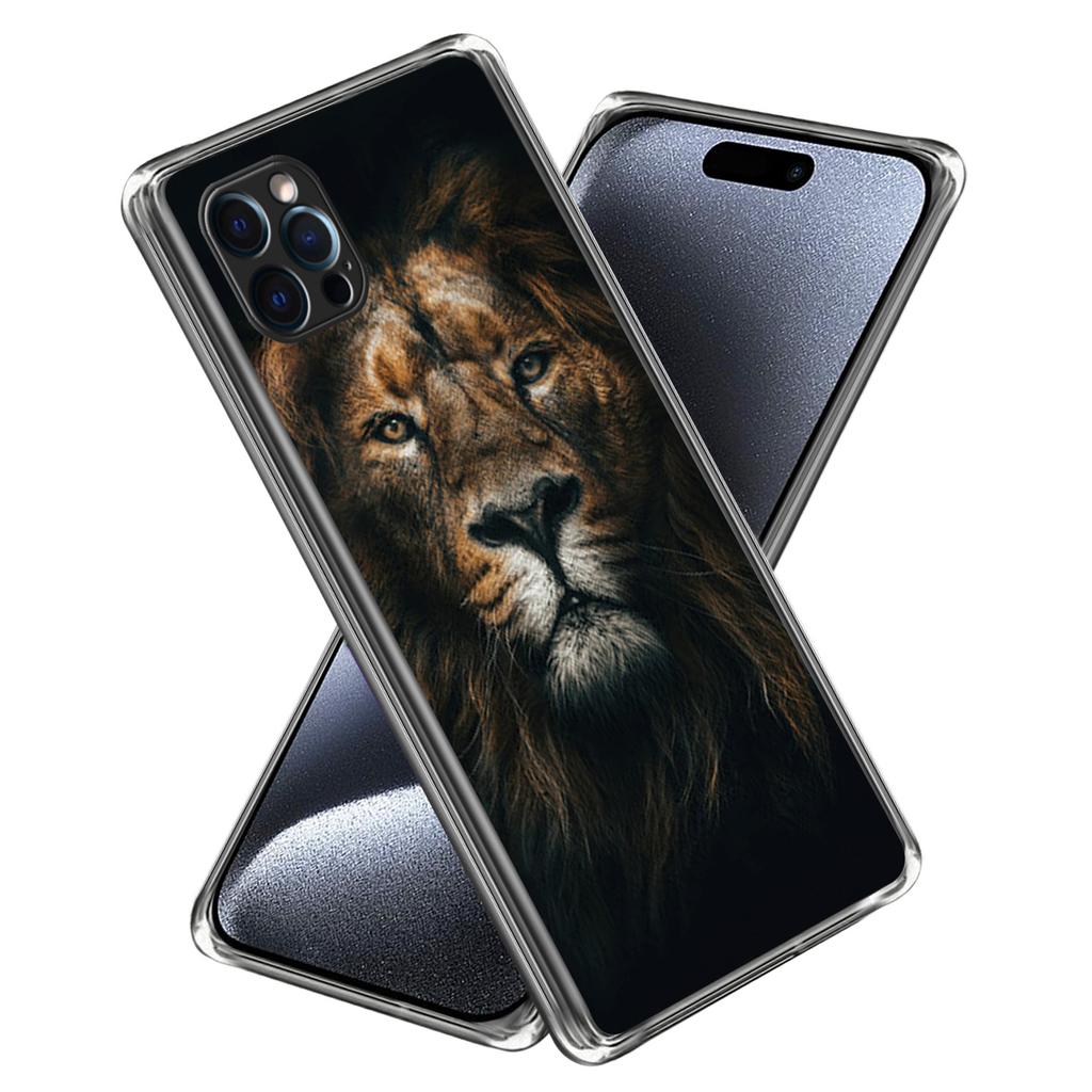 For iPhone 16 Pro Max Case Pattern Printed Shockproof TPU Phone Cover