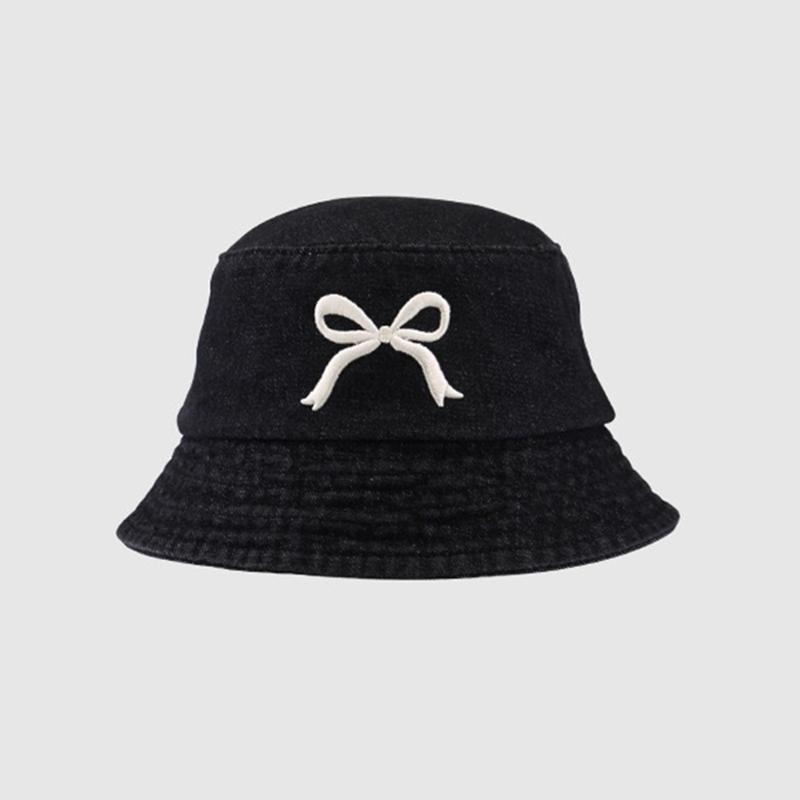 Black Cowboy Bucket Hat Fashion Korean Versatile Casual Hat Japanese Bucket Hat