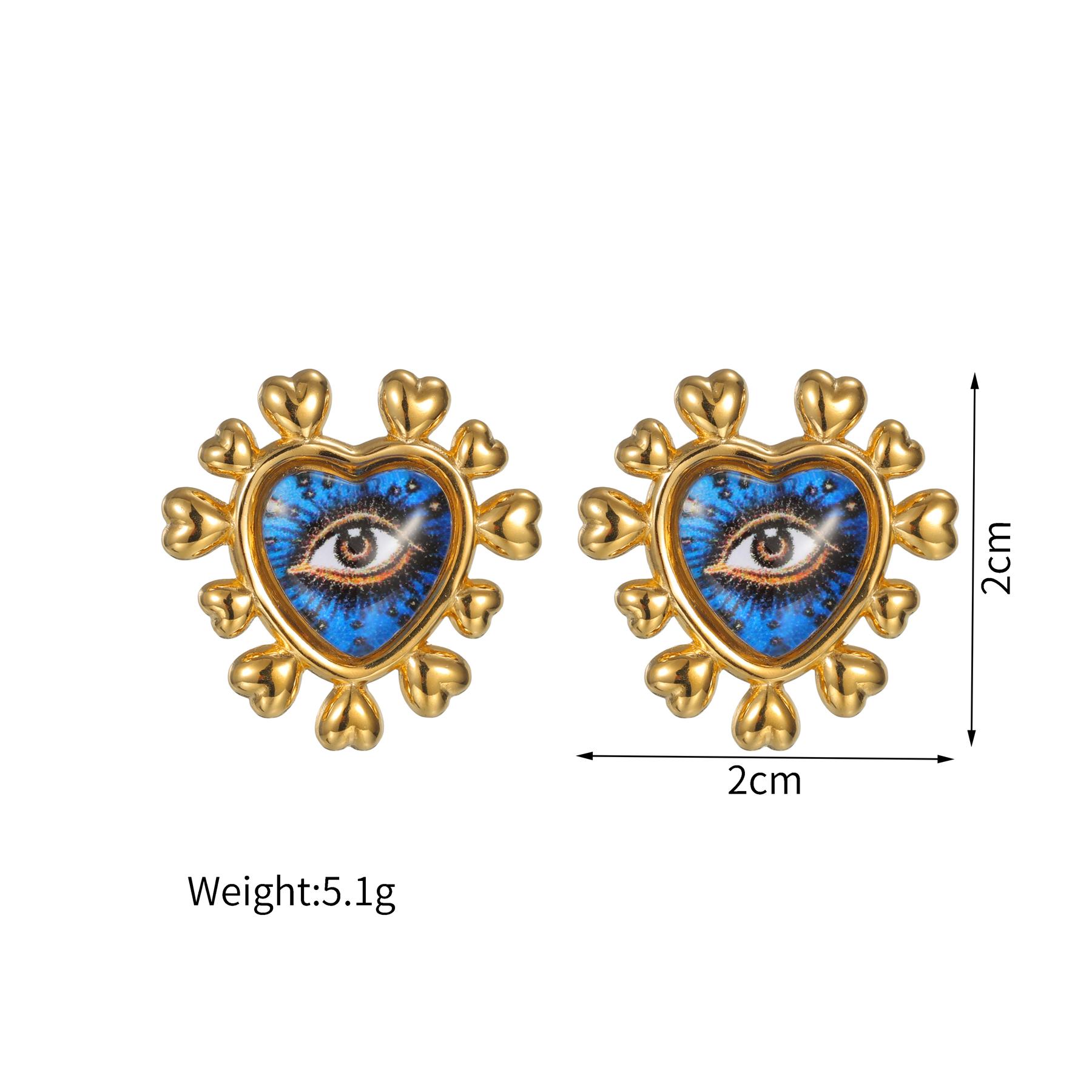 

Atoztide Multiple Styles Color Blockcing Earrings for Women Stainless Steel Retro Shiny Stone Butterfly Earring Jewelry Gift