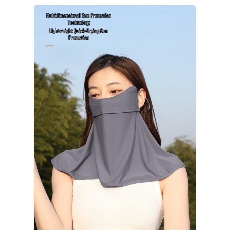 Junbie Ice Silk Sun Protection Half-Face Mask One Size