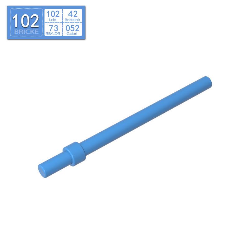 BRICKE Guest Building Blocks 1x6 with Stop Cylinder, Lego Compatible (63965, 18274, 93790, 4095)