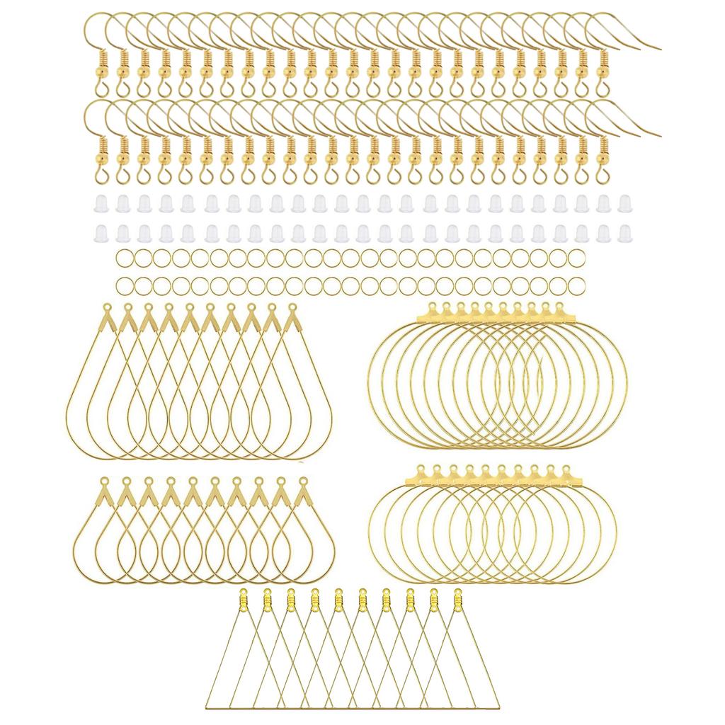 Professional Jewelry Makers Present 200Pcs Earring Hooks Jewelry Making Finding Suitable for Hand-making Ear Jewelry