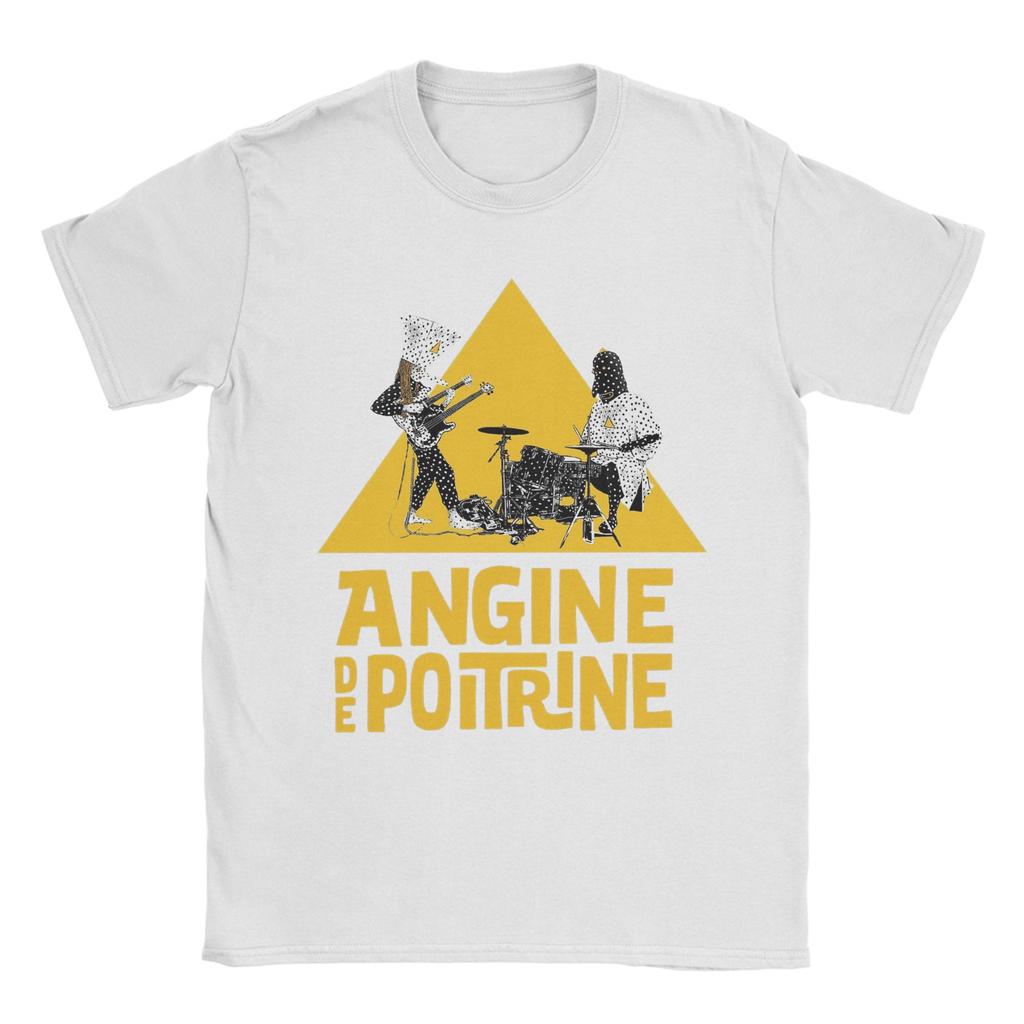 Angine De Poitrine T Shirts Unisexs Pure Cotton Unique TShirt Crewneck Tees Short Sleeve Clothing Plus Size
