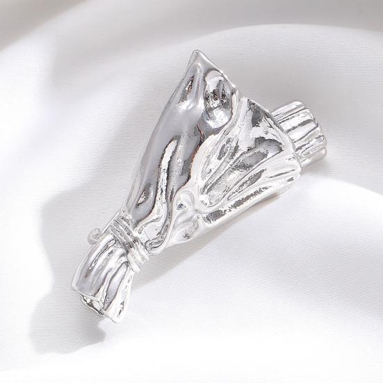 Flower Holder Bouquet Brooch Wearable Vase Brooch Pin Insert Real or Dried Flowers Into Bouquet Pin Accessory for Jackets Dresses Scarves Sweaters