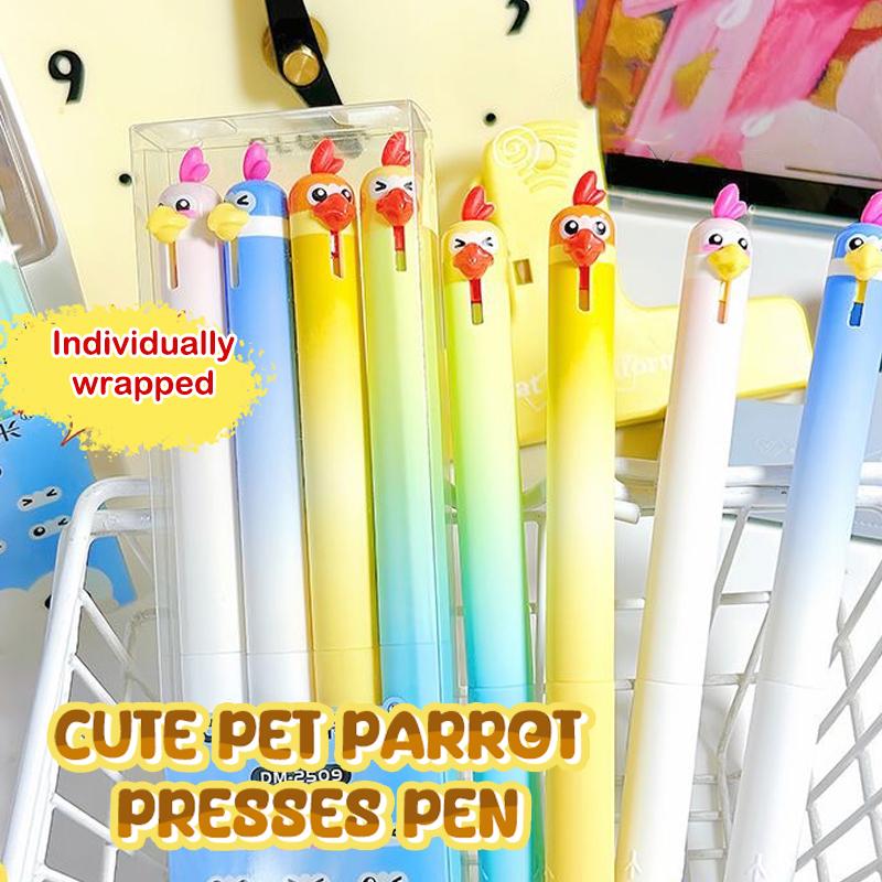 

4Pcs 0.5Mm Black Quick Dry Parrot Pen Creative Bird Style Writing Pen Smooth Writing Gel Ink Pen Office Supplies 4pcs