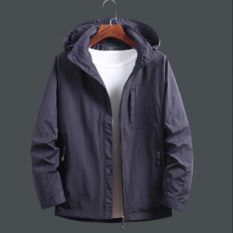 Men's Quick-Dry Sports Jacket - Plus Size, Middle-aged & Elderly, Seasonal Casual Top for Spring, Autumn, Winter