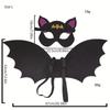 Clothing Props Children Cosplay Costume Cosplay Costume Dress Up Costumes Bat Wing Mask Set  Girl