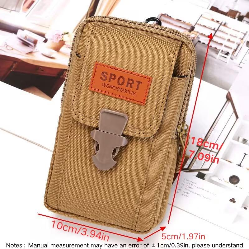 Vertical Waist Bag, Man Belt Pouch Mobile Phone Bags For Men Phone Case Molle Pack, Small Tactical Duty Belt Storage Bag