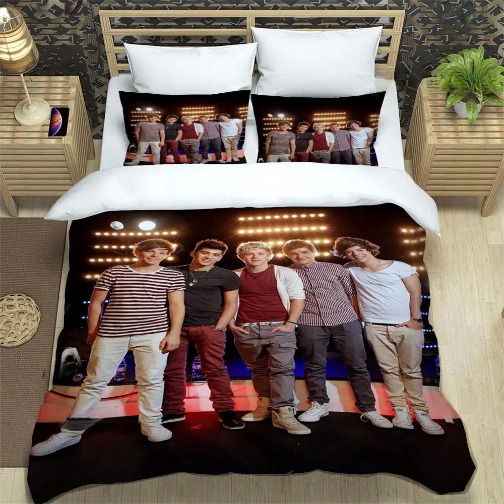 OOne Music Band Direction Bettwäsche Kollektion Einzelbett Doppelbett Vollgröße Queen Size King Size Bett Kollektion Schlafzimmer für Erwachsene und Kinder Bettbezug Kollektion Heimtextilien