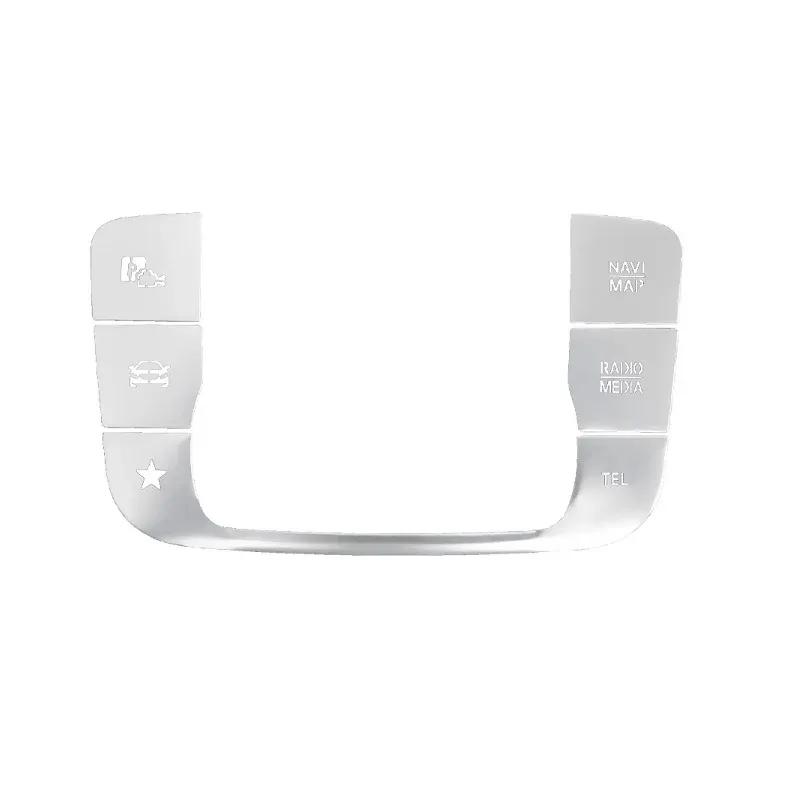 5 Stück Auto Mittelkonsole Multimedia Maus Schalter Tasten Abdeckung Aufkleber für Mercedes Benz A B Klasse W177 W247 W167 GLE GLS GLB