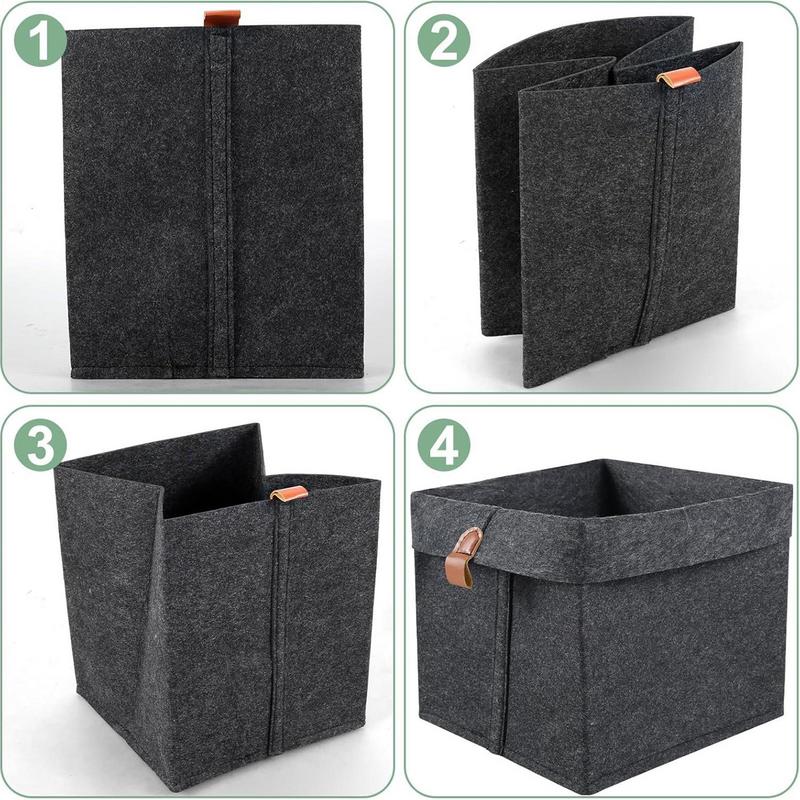 Filz Aufbewahrungskorb 12L Weiche Aufbewahrungskörbe für Spielzeug Schrank Organizer Faltbarer Stoffbehälter Kindergarten Zubehör Verpackung