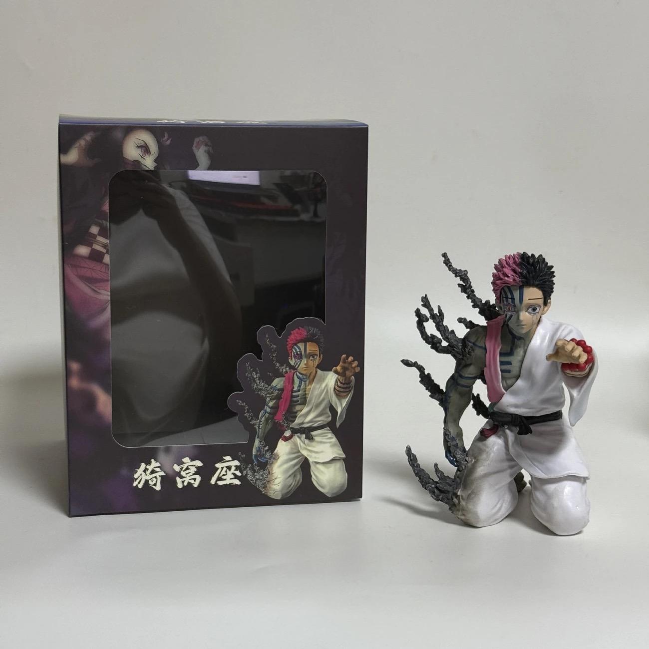 

New 17cm Demon Slayer Akaza Hakuji Anime Figure Model Doll Action Figurine Pvc Decoration Peripheral Desktop Ornament Decor Toy Model Toy for Fans 17cm