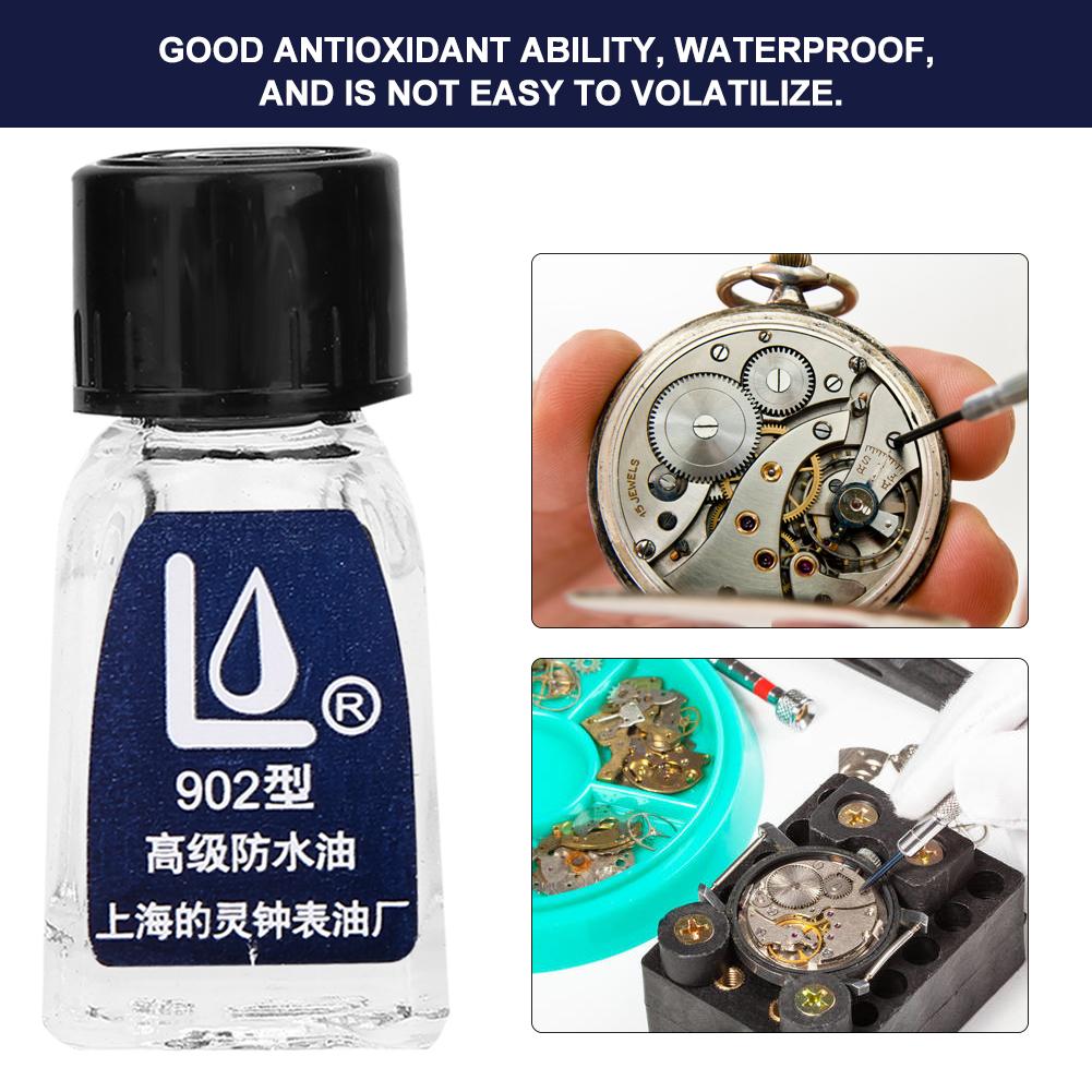 2Pcs Watch Oil Repair Wristwatch Clock Waterproof Oil Maintenance Accessory Tool