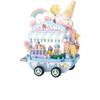 City Iandscape Building Block Scene Cafe Flower Shop Retail Building Block Model Ornament Toy Gift