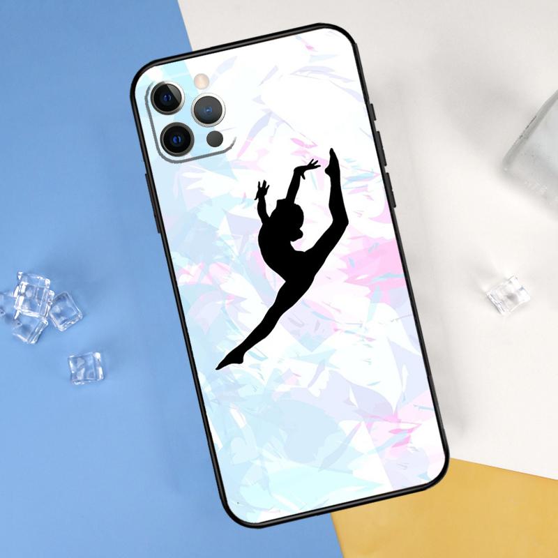 Love Gymnastics Phone Case For iPhone 16 15 11 12 13 14 Pro Max Mini X XS Max XR Plus SE2 Full Protection Cover