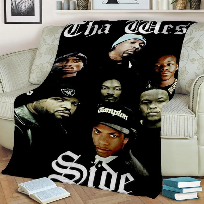 3D Legend Star Hip Hop Rapper Kunstdecke, Weiche Überwurfdecke für Zuhause Schlafzimmer Bett Sofa Picknick Reise Büro Abdeckdecke Kinder