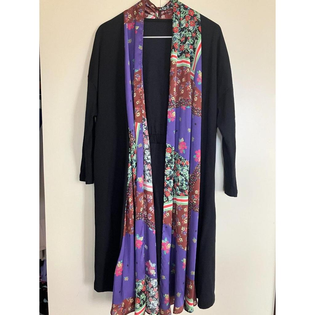 Used GRACE CONTINENTAL Scarf Combo Long Cardigan