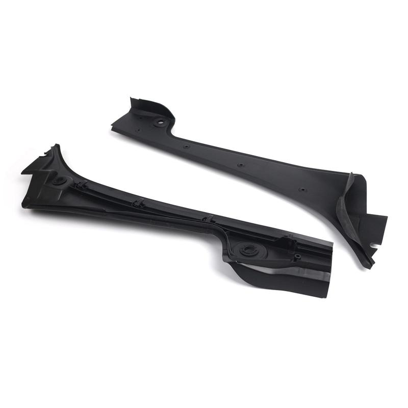 2Pcs 51717027083 Wear Resistant Front Windshield Wiper Side Cowl Cover Trims Fenders LH and Rh for BMW 5' E61 Lci 2005-2010