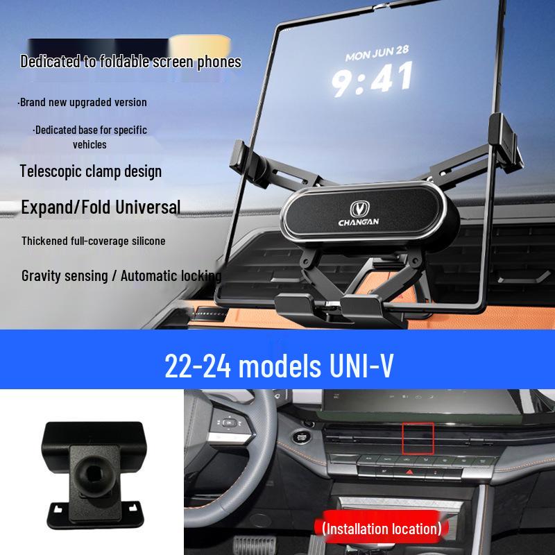 Foldable Mobile Phone Holder for Changan Eado/Deep Blue/Ounuo/CS55/Benben/CS75/Coser/Oshan Vehicles