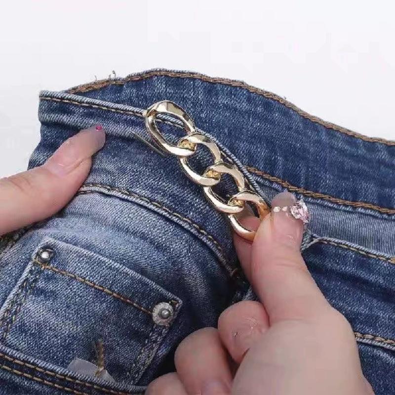 6Pcs Adjustable Jeans Button, Pant Waist Tightener For Waist Pins Brooch Tightening Waistband