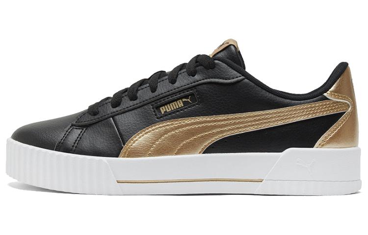 PUMA Carina Crew Metallic Black White Gold Women s 368879-02 37