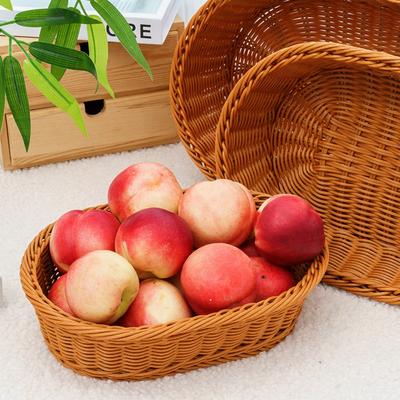 Hardness Rattan Wicker Woven Serving Baskets Handwoven 8 Styles Bread Fruit Vegetables Basket Household