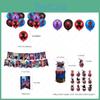 Spiderman Into The Spiderverse Birthday Party Flag Pulling Decoration Set