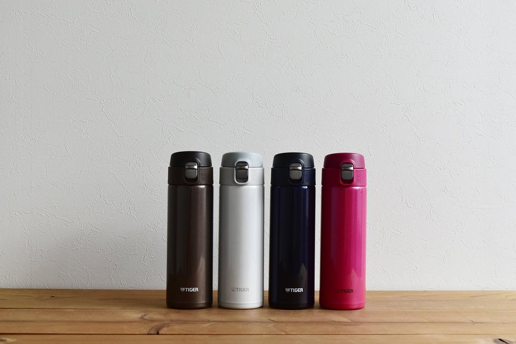 Tiger Sahara Mug, 480ml Stainless Steel Mini Water Bottle, Direct Drinking, Brown, Model MMJ-A048-TV