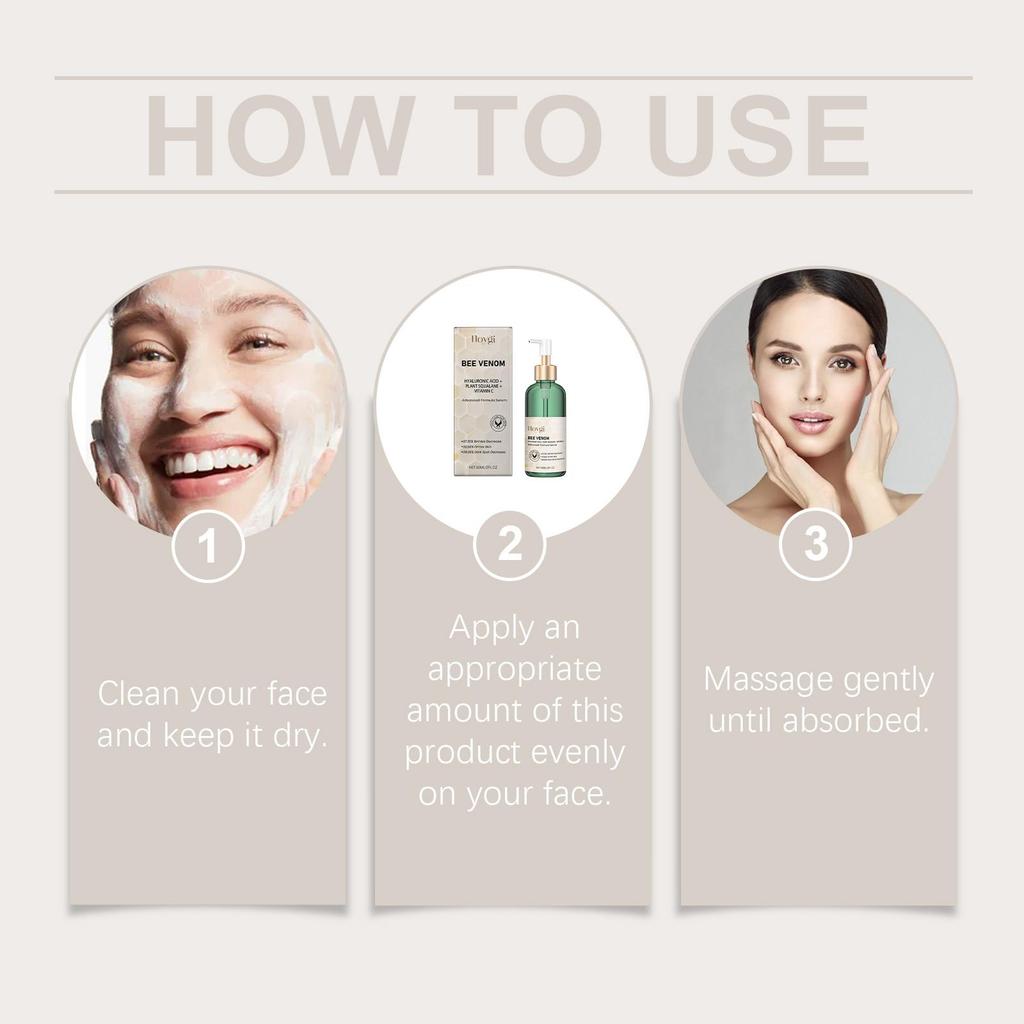Hoygi facial moisturizing essence, delicate skin texture, moisturizing, rejuvenating, moisturizing, multi-piece set 50ml