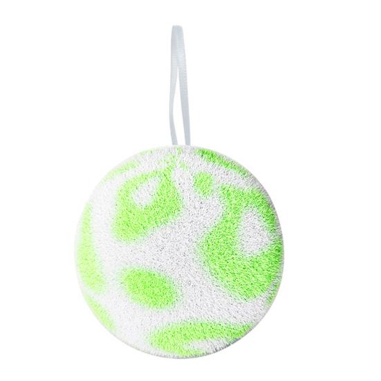 

Cleaning Ball Reusable Fiber Scrubber Non-Scratch Dish Cleaning Ball Kitchen Bathroom Faucets Countertops Stain Remover зелений