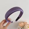Romantisk Lilla Ansiktsvask Hårbøyler Strikk Ny Trendy Sateng Bredt Hårbånd For Kvinner Søtt Hodebånd Jenter Hårtilbehør Gaver