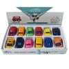 Set of 12 Mini Alloy Police Cars: 4.5 cm Pocket-Sized Toy Models