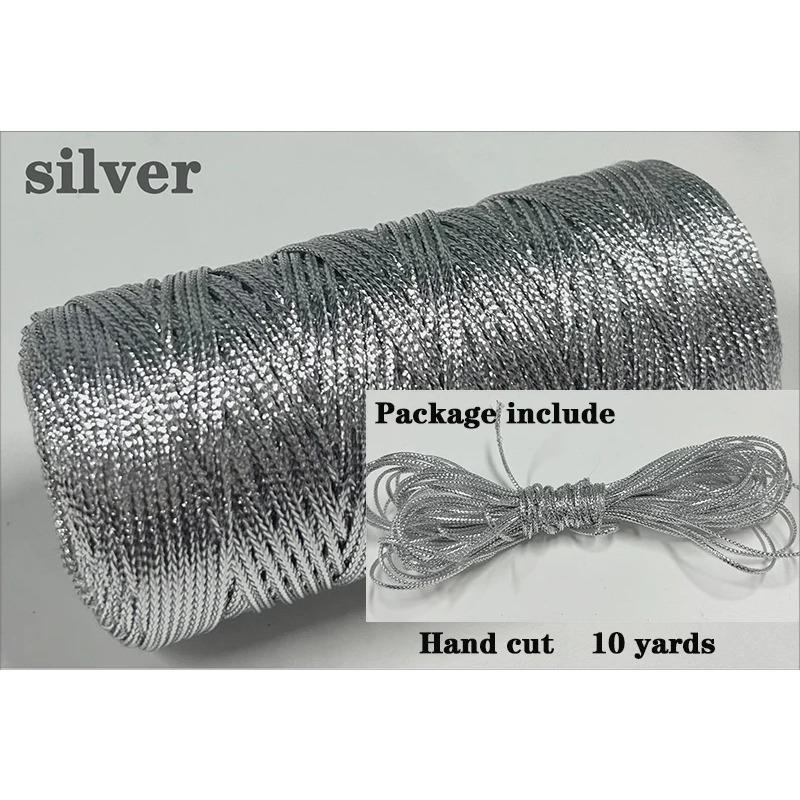 Sfoară Bumbac Bicolor 2mm 10 yarzi Sfoară Bakers Twine Fir Bumbac pentru Decor Acasă Handmade DIY Ambalare Cadou Crăciun