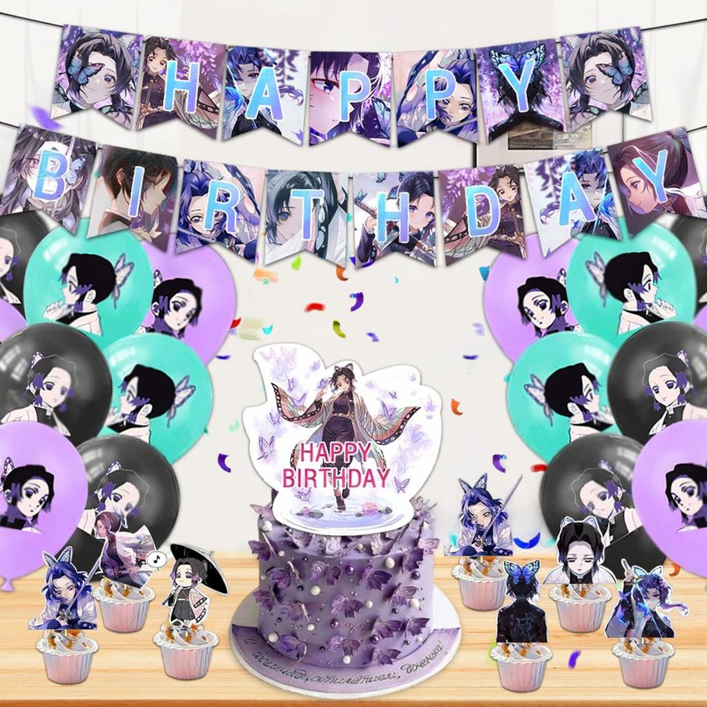 Anime-themed Party Decoration Disposable Tableware Decoration Set Is Suitable For Birthday Parties And Gatherings