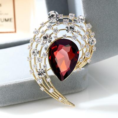 Senior Brooches Flower Leaf Brooch Pins for Women Suit Pendant Fashion Brooches Jewelry
