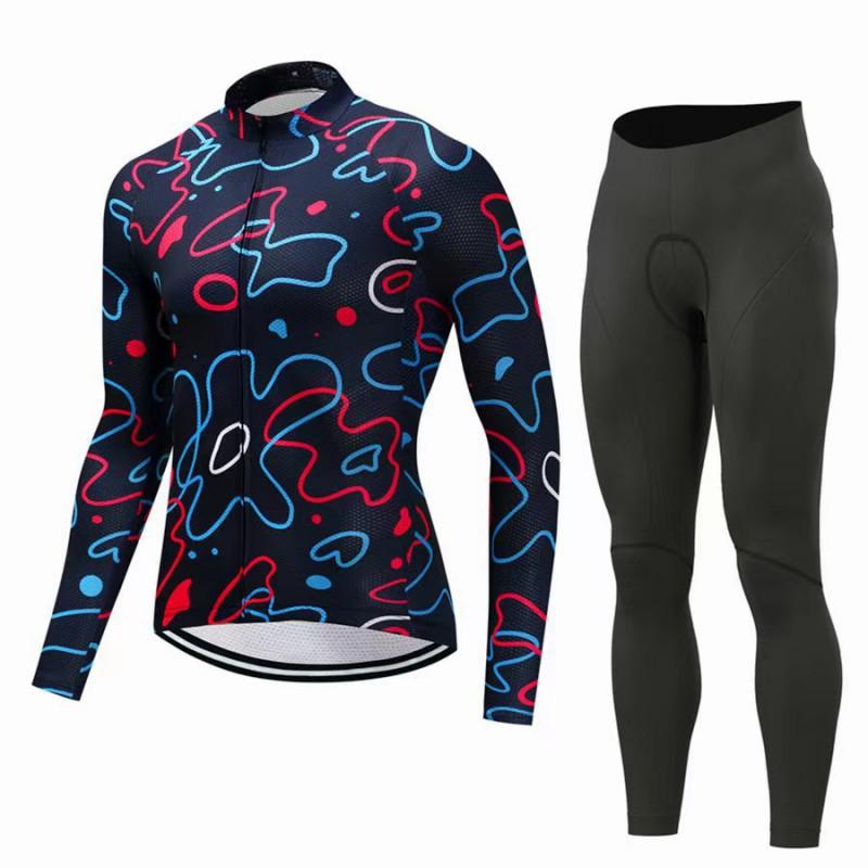Tour De Men Women's Long-sleeved Bicycle Riding Clothes Outdoor Mountain Road Equipment Factory