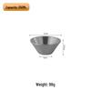 ZISIZ Golden Conical Serving Bowls (Set of 2)